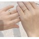 CNC version of the couple's ring Tiffany new witness modern beautiful love! S925 sterling silver material glossy letters ring   (U.S. code  6    7 8  9   number, couples universal    Tiffany three-dimensional double T ri