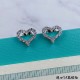 Tiff Tiffany Heart Heart Stud Earrings Customized Exclusive Precision Cut 160 Cutting Cubic Zircon  Refractive Index Super High Bling Bling Bling Flash    Exclusive Customized Heart Shaped    Using High Carbon Diamonds  