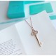 [OEM Grade] Tiffany Tiffany Heart Crown Key Original Necklace The solid seal is made of the highest version of imported high carbon diamonds in the market Imported 925 sterling silver plated with 18k gold Yang Mi's same 