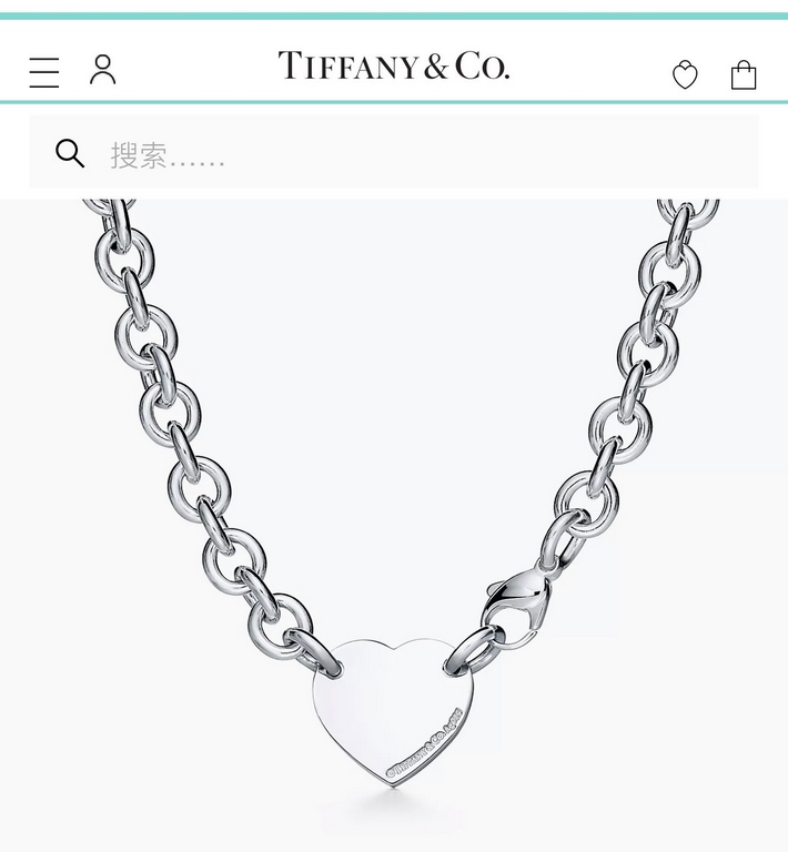 In stockC277  Tiffany Tiffany Heart Necklace Men's and women's models of the same classic match Counter new models match single authentic synchronization real photography exquisite craft popular Tiffany theme always be t