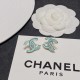 Xiao Xiang CHANEL hot new personalized fashion Tiffany light blue double C earrings purchased on behalf of the level of a one-to-one quality Elegant and generous craftsmanship design is very modification of the face shap