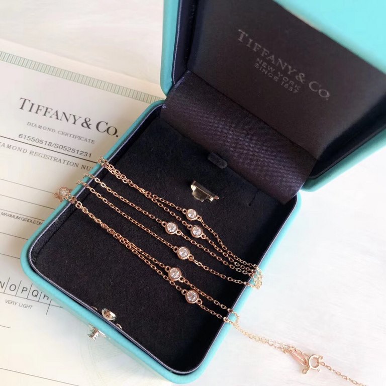 Tiffany Tiffany early spring new counter synchronization sale Na Zha same ten diamonds long chain original one-to-one customized low-profile luxury atmospheric beauty Selected German imports s925 sterling silver material