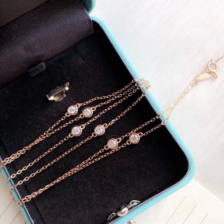 Tiffany Tiffany early spring new counter synchronization sale Na Zha same ten diamonds long chain original one-to-one customized low-profile luxury atmospheric beauty Selected German imports s925 sterling silver material