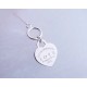 [Replacement level] tiff Tiffany   Peach Heart Blue Enamel Heart Plaque Necklace ...Classic Hundred Newest   Single Genuine Synchronized 925 Sterling Silver Built by Actual Photographs Superb Craftsmanship   Popular Tiff