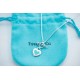 [Replacement level] tiff Tiffany   Peach Heart Blue Enamel Heart Plaque Necklace ...Classic Hundred Newest   Single Genuine Synchronized 925 Sterling Silver Built by Actual Photographs Superb Craftsmanship   Popular Tiff