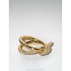 New Tiffany Rope Ring   Sub-gold with original logo  Breathtaking beauty of this year's hottest new models  Tiffany ring  [925] plated 18k gold thick gold plating Size 678#.