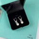 Fine craftsmanship Tiffany natural pearl horse eye earrings Elegant collection! 8mm Japanese akoya sea water pearl, round, flawless, aurora borealis! In stock. Premium version Great gift for Chinese New Year. Natural pea