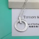 Tiffany Necklace Finest Edition 9 2  5  Tiffany T1 circle necklace in sterling silver! A selection of sparkling diamonds that dazzle and shine like stars. Staggered mixed-cut diamonds reflect the light. Diamondized versi