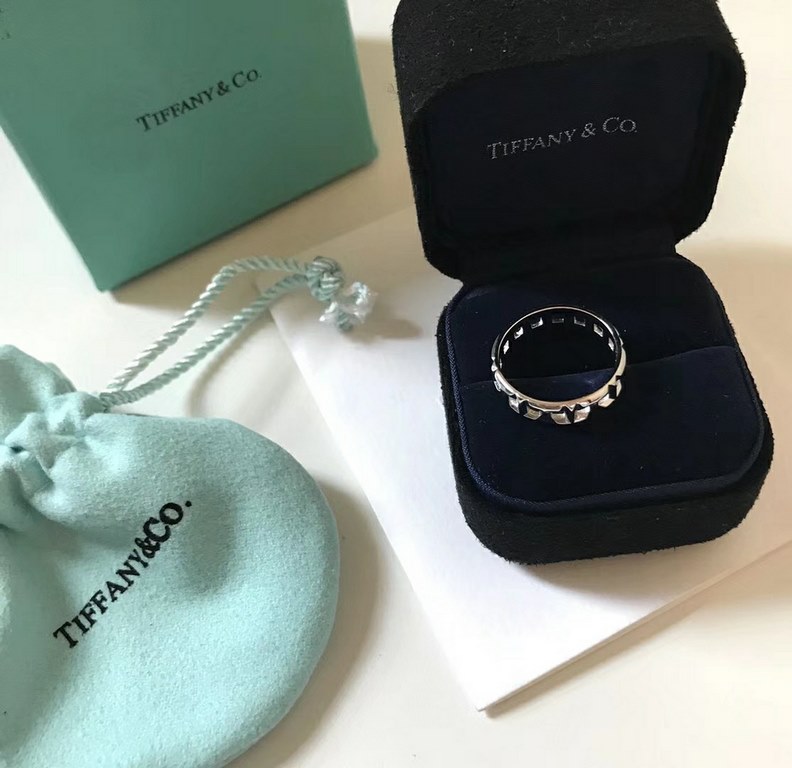 Latest Tiffany Tiff Openworked Glossy Ring  Original 925 Sterling Silver Plated Platinum Top Polished Craftsmanship Haute Couture Hundreds of Pieces Classics   Timeless Timeless 678 Yardage Complete  You Deserve It Xiaoh