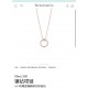 B214  [Buy level] Tiffany Tiffany 21 years new listing! T two series circle square diamonds double T necklace Selected original consistent imported s925 sterling silver material plating 18k rose gold using high carbon di