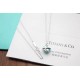 9 2  5  Tiffany Enamel Gift Box Pendant 925 Sterling Silver Necklace Tiffany Valentine's Day Gift Delicate and delicate white must-have piece Wear the effect of awesome