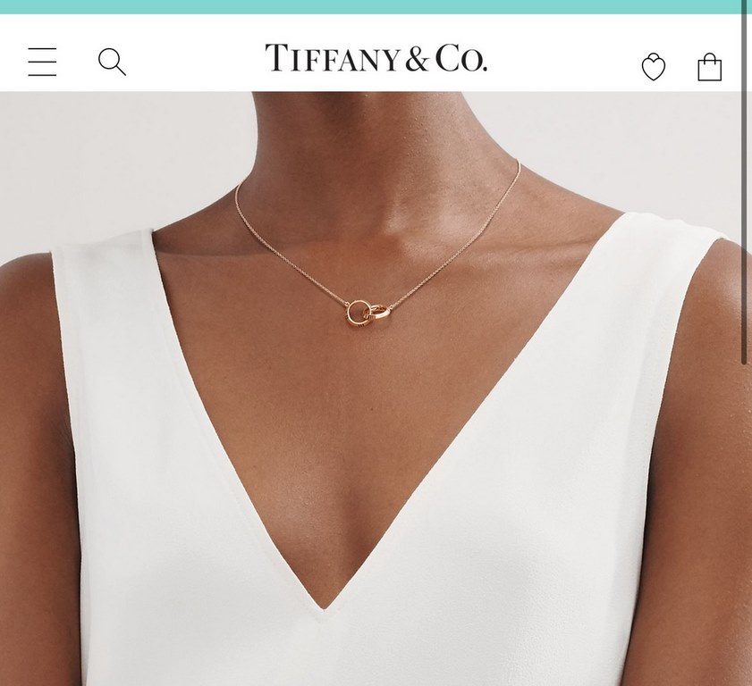 Tiffany Tiffany Roman Numerals Double Ring Necklace Ni Ni's same model, the same models of the stars The use of the original consistent imported s925 sterling silver material plating 18k yellow gold Classic work European