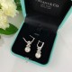 9 2  5  Crafted Tiffany Natural Pearl Horse Eye Earrings Elegant Collection!8mm Japanese akoya saltwater pearl, round, flawless, aurora borealis! In stock. Premium version Great gift for Chinese New Year. Natural pearls 