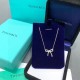 Authentic open version tiffany bow with diamonds   necklace counter synchronization explosive models   bow    tiffany official website explosive models    Germany imported 925 sterling silver vacuum plating Pt950 platinu