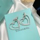 AA275  Tiffany Tiffany double heart earrings never out of fashion classic models polished process is better than all kinds of market version is never enough to sell the rhythm of the rhythm of the recognition of my versi