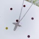 T Family Tiffany   Cross   Necklace  Using the highest version of imported high-carbon diamonds on the market  Brilliant color, brilliant as a star Like a beacon of light guiding people to optimism and hope  The sparkle 