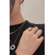 C276  Tiffany   models Tiffany 23C new circle full of diamonds color separation necklace simple atmosphere versatile non-fading non-allergic body S925 sterling silver material plating thick gold fashionable timeless mode