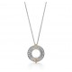 C276  Tiffany   models Tiffany 23C new circle full of diamonds color separation necklace simple atmosphere versatile non-fading non-allergic body S925 sterling silver material plating thick gold fashionable timeless mode