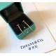 Tiff   Tiffany T-Series smiley   smooth line t word earrings geometric shape personalized simple counter one-to-one custom selection of Germany imported s925 sterling silver simple atmosphere   white gold rose gold