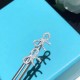 New   TIFFANY Tiffany Bow Earrings    in S925 Sterling Silver Precision version With logo     Tiffany