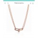 Tiffany Tiffany HardWear Collection Double Layers Half Diamond Joint Necklace Classic Versatile Everyday Casual s925 Sterling Silver Double Layers Chain Electroplated Chunky Gold Sub Gold Pendant Rose Gold Platinum Yello