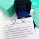 Tiffany Tiffany Loving heart hollowed out earrings [Rose] [Rose] s925 sterling silver material crafted version  Classic Loving heart series daily small earrings 百搭甜美