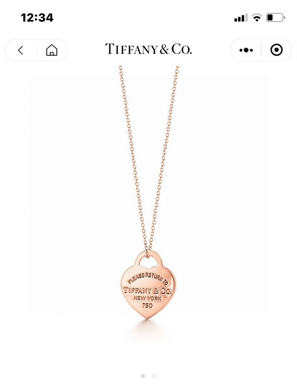 2022 New Tiffany Tiffany Love Plaque Necklace Heart Pendant Gift Best Gift Big Brand Same Style  Unique Simple Design Minimalist Style No Allergies No Fading    Goddess Go Up