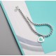 [Replacement level] tiff Tiffany  peach heart blue enamel heart tag bracelet Classic hundred with the latest   single authentic synchronization 925 sterling silver to create the actual shot exquisite craftsmanship    pop