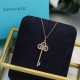 Tiffany Tiffany Key Necklace   Key Sweater Chain  S925 Sterling Silver with 18k gold plating. Original logo Chain length 50-55cm  [925