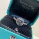 Silver Price Rise Tiffany Large Round Diamond Ring   Superb Sale [Shy] [Shy] [Shy] [Shy] [Shy] [Shy] Size 678            What you see is what you get!  Very translucent diamonds, super high simulation      through the bo