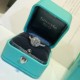 Silver Price Rise Tiffany Large Round Diamond Ring   Superb Sale [Shy] [Shy] [Shy] [Shy] [Shy] [Shy] Size 678            What you see is what you get!  Very translucent diamonds, super high simulation      through the bo