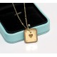 t family new small square   necklace is here!Add a little more fashion elements, do not be too beautiful Oh, like cool you quickly come to pick  Three colors