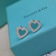 Tiffany new Tiffany big brand quality love heart large love  earrings l high end original 925 sterling silver plated 18K gold original 11 build Tiffany and Co.style Many pursue jewelry brand . Classic hot models Double-s