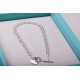 HEAVYWORK! High Quality Pair Edition Tiffany tiffanyHeart Tag Collection Heart Peach Heart Circle Interlocking Chunky Chain Heart Pendant NecklacePunk style is thieves cool [cool].This neutral and powerful piece is reall