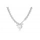 Tiffany - Chubby's Arrow Pin Clasp Necklace This sterling silver necklace is designed with an arrow-shaped pin closure and is perfect for pairing with the iconic heart charm. Wear it alone or layer it with different leng