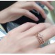 Owner's Grade full diamonds full circle buling buling  tiff Tiffany's hottest T family single t ring   streamline ring aka small cross diamond ring high end custom 925 sterling silver setting perfect on its own or stacke