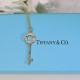 New   TIFFANY Tiffany Key Necklace   S925 Sterling Silver Precision version With logo  Chain length 45cm Adjustable   Tiffany