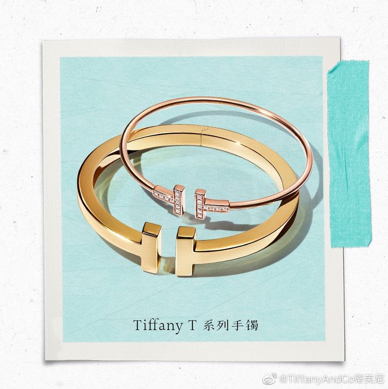 Premium Finishes   Wide Glossy Double T Bracelet #TiffanyT# Collection is a collection that brings together the vibrant energy of New York, layered with the spirit of modernity. Simplicity and determination.