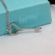 New   TIFFANY Tiffany Key Necklace  S925 Sterling Silver Precision version With logo Chain length 45cm Adjustable   Tiffany