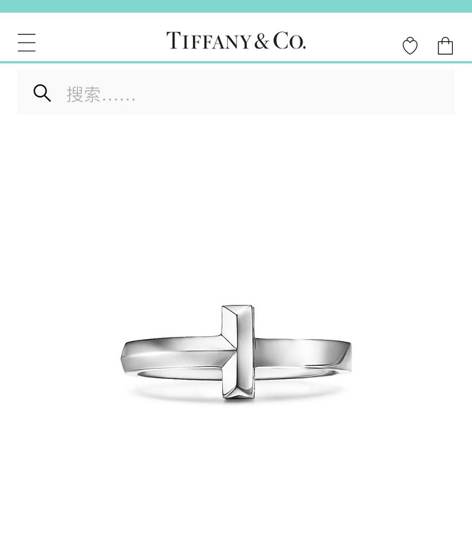 Tiffany tiff T1 Series Newest Single T Polished Ring Exclusive High-end Customization Yang Mi Goddess Same Model The design highlights the exquisite elegance, low-key bloom confidence Very delicate and eye-catching. Orig