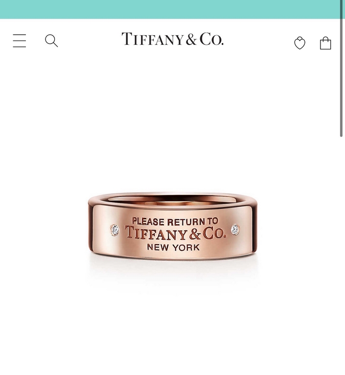 tiff Tiffany new two diamonds letters   ring high-end customized original S925 sterling silver thickened plating 18K gold CNC process counter consistent replica both the material and lettering are enough to fake 678 yard