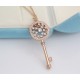 t family new key   necklaceSmall and delicate Sparkling Each little diamond   is especially delicate  Three colors Qi