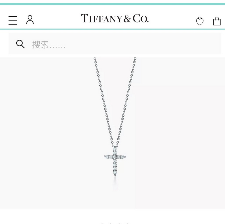 C419   Tiffany Tiffany stacking models small cross necklace  all kinds of 潮人 网红 fashion 百搭 神搭器 Original S925 Sterling Silver Imported high carbon diamonds inlaid with a unique simple design minimalist style   not allergi