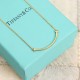 Medium glossy version Precision version  Medium Tiffany  Tiff Co. smiley   double t necklace model Shipped! Haute Couture Electroplated 18k gold craftsmanship absolutely unrecognizable to the naked eye flash positive   D