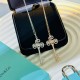 C302   Tiff Tiffany Classic Heart Crown Key Necklace High-end 925 micro-set in sterling silver Silver color is very recommended to get in the summer   It looks good on the body The length can be adjusted and it goes with