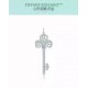 C302   Tiff Tiffany Classic Heart Crown Key Necklace High-end 925 micro-set in sterling silver Silver color is very recommended to get in the summer   It looks good on the body The length can be adjusted and it goes with