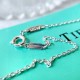 9 2  5  Tiffany Enamel Gift Box Pendant 925 Sterling Silver Necklace Tiffany Valentine's Day Gift Delicate and delicate white must-have piece Wear awesome!