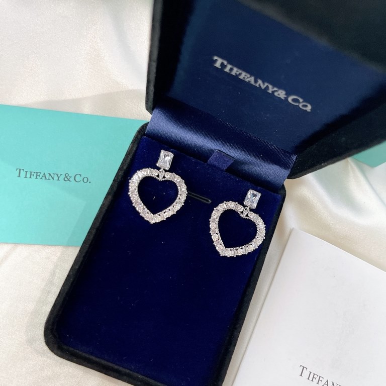 Tanabata Limited Edition      Netflix Explosion New models tiff new peach earrings high carbon diamond   S925 sterling silver pin 11 Welcome to any version of PK on the market, the version of the love heart, the material