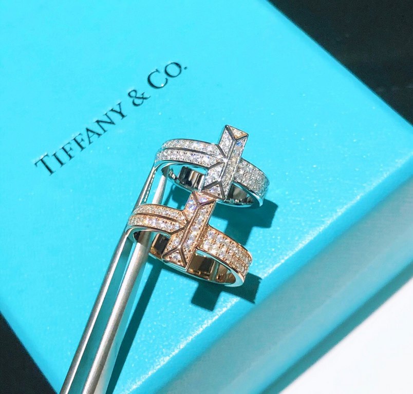 Tiffany tiff T1 Series Newest Ring Exclusive High-end Customization Yang Mi Goddess Same Model The design highlights the exquisite elegance, low-key bloom confidence Very delicate and eye-catching. Original material 925 