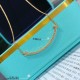 V gold material Tiff   counter Latest Double T  Smile  Tiffany Medium with Drill Smiley Necklace  11 heavy work tiffany with a smiley face the strongest inspiration for the design of the smile is one of the most beautifu